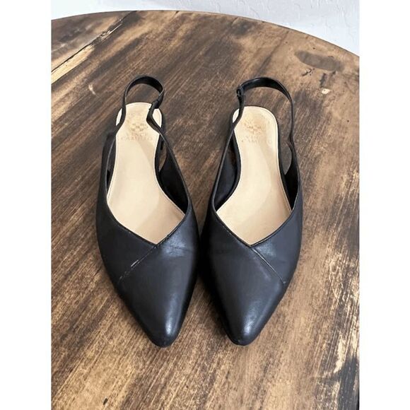 Size 8.5 Black Vince Camuto Pointy toe Slingback flats. - Picture 7 of 7